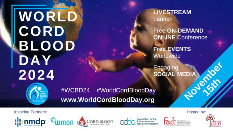 Stem Cell Awareness Week 15-22 November, 2024 – World Cord Blood Day